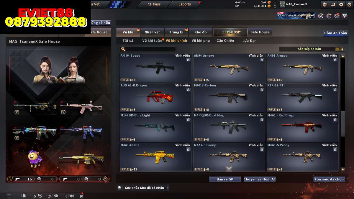 shop acc cf uy tin gia re
